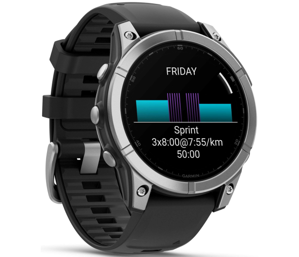 Garmin fenix E 47mm stalowo-czarny - 1277071 - zdjęcie 2